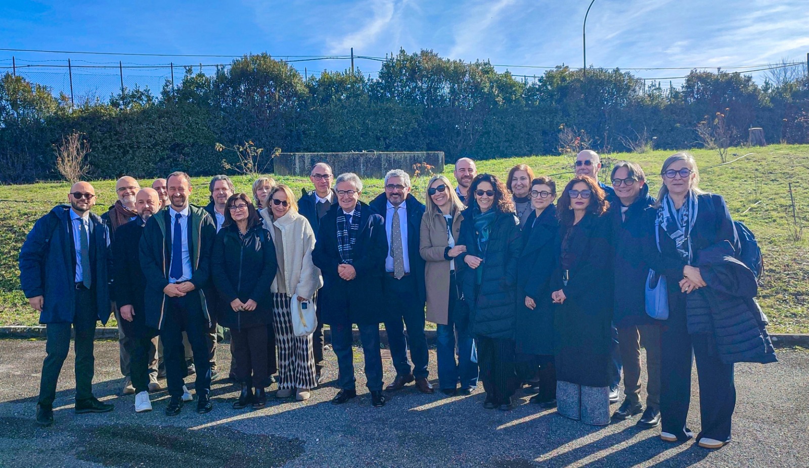 Il presidente CNR Lenzi in visita presso l'Area Roma 1
